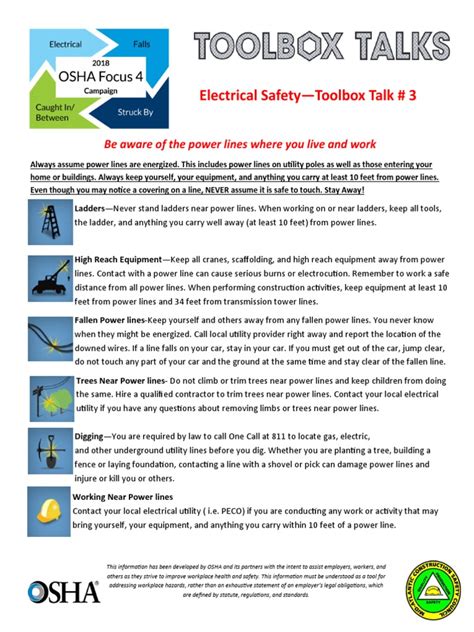 electric tool box talks|electrical toolbox talk pdf.